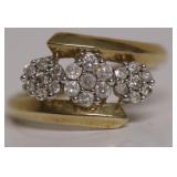 10K GOLD DIAMOND RING  SZ 7   2.59GR