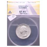 1932 S XF DETAILS WASHINGTON QUARTER