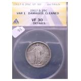 1917 S VF DETAILS STANDING QUARTER