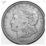 1921 D MORGAN DOLLAR XF