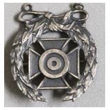 STERLING SILVER MILITARY MEDAL TOP