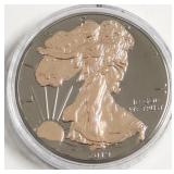 COLORIZED SILVER EAGLE W BOX