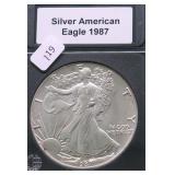 1987 SILVER EAGLE GEM