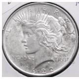 1922 PEACE DOLLAR AU