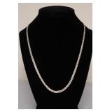 STERLING SILVER NECKLACE  19" LONG