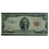 TWO DOLLAR US LEGAL TENDER  VF