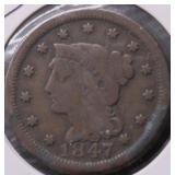 1847 LARGE CENT G