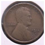 1914 D WHEAT CENT F