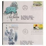 2-FOXBORO FIRST DAY ISSUE STAMP/ENVELOPE/LETTER