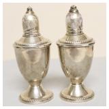 STERLING SILVER SALT /PEPPER  SHAKERS
