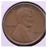 1909 VDB LINCOLN CENT VF