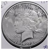 1922 S PEACE DOLLAR VG DETAILS