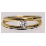 STERLING SILVER CZ RING  SZ 9