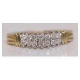 10K GOLD DIAMOND RING SZ 10.25  3.31GR
