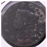 1824 LARGE CENT VG DETAILS