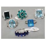 10 - .925 CHINA BLING RINGS