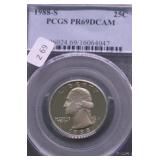 1988 S PCGS PF69DC WASHINGTON QUARTER