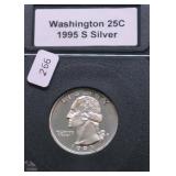 1995 S PFOOF WASHINGTON QUARTER