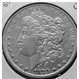 1879 O MORGAN DOLLAR AU