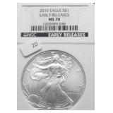 2010 NGC MS70 SILVER EAGLE