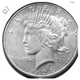 1926 S PEACE DOLLAR UNC