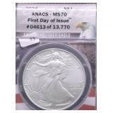 2024 ANACS  MS 70 SILVER EAGLE