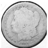 1899 O MORGAN DOLLAR AG