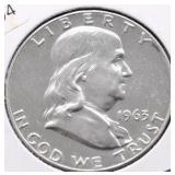 1963 PROOF FRANKLIN HALF DOLLAR