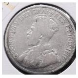 1916 CANADA SILVER QUARTER VG