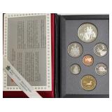 1990 CANADA SILVER PROOF SET W BOX PAPERS PQ