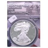 2021 W ANACS  PROOF 70DC SILVER EAGLE