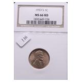 1953 S NGC MS66 RED LINCOLN CENT