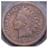 1909 INDIAN HEAD CENT XF