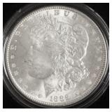 1889 CHOICE BU MORGAN DOLLAR W BOX