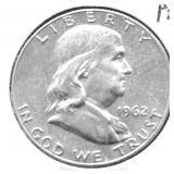 1962 CAMEO PROOF FRANKLIN HALF DOLLAR
