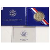 PROOF ELLLIS ISLAND HALF DOLLAR W BOX PAPERS