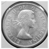 1964 CHOICE BU CANADA SILVER 50 CENTS