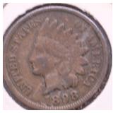 1898 INDIAN HEAD CENT XF