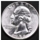 1958 GEM BU WASHINGTON QUARTER