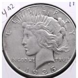 1935 PEACE DOLLAR XF