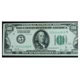 GEM BU REDEEMABLE IN GOLD 100$ FEDERAL RES NOTE