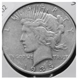1935 S PEACE DOLLAR VF