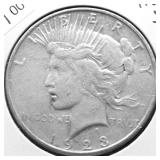 1923 S PEACE DOLLAR VF
