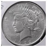 1922 CHOICE BU PEACE DOLLAR