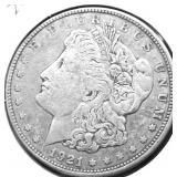 1921 S MORGAN DOLLAR XF