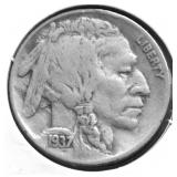 1937 S BUFFALO NICKEL XF