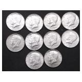 10 40 % SILVER HALF DOLLARS
