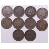 10 INDIAN HEAD CENTS
