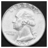 1954 GEM BU WASHINGTON QUARTER