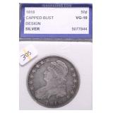 1818 IGS VG 10 BUST HALF DOLLAR